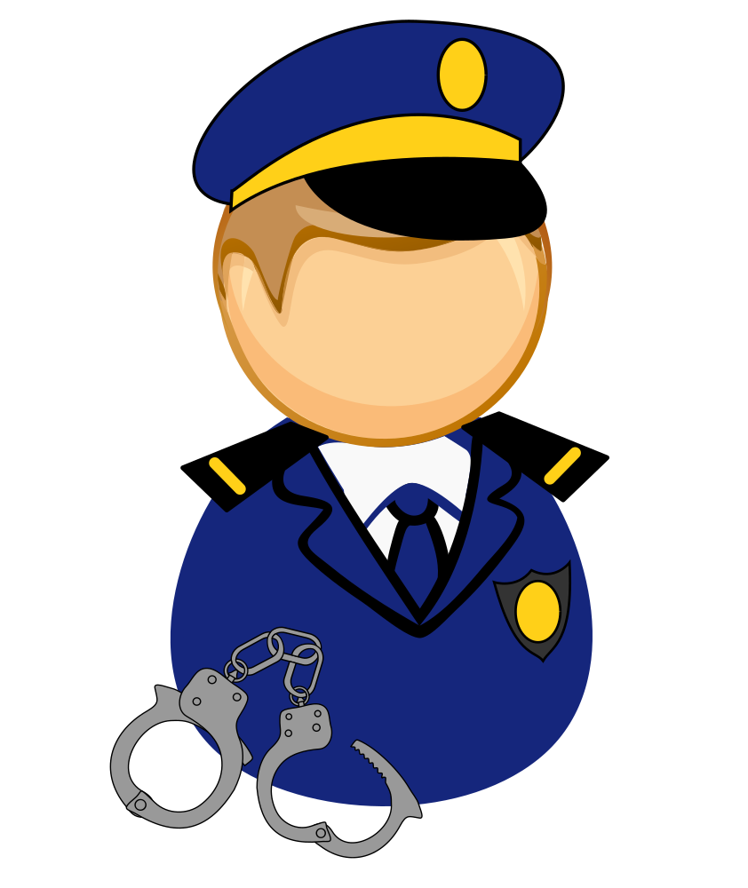 OnlineLabels Clip Art - First responder icon - policeman